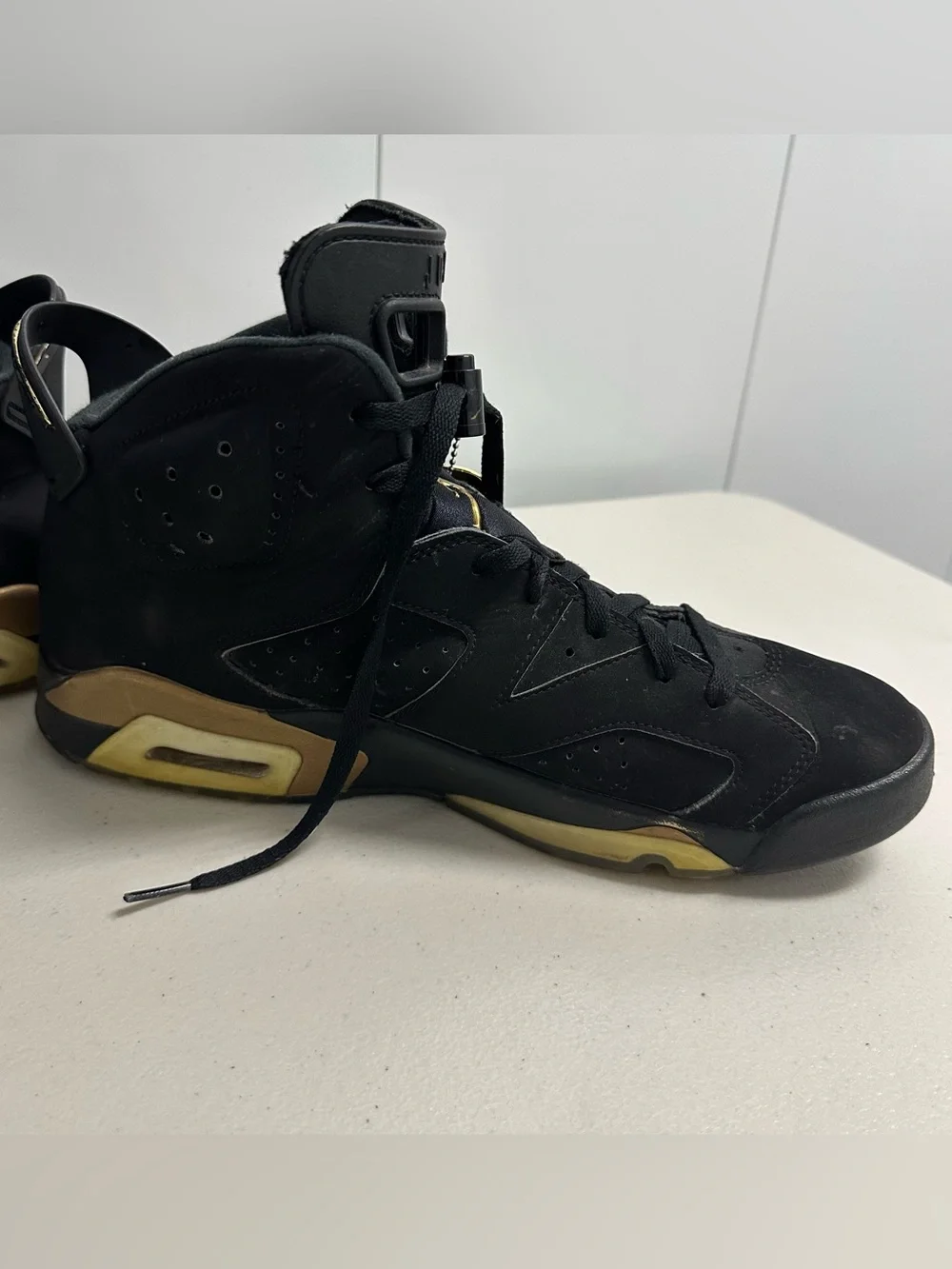 Air Jordan 6 Men’s Retro DMP Defining Moments Black Metallic Gold - Size 13